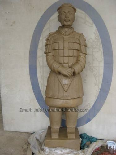 Chinese Soldier Sculpture