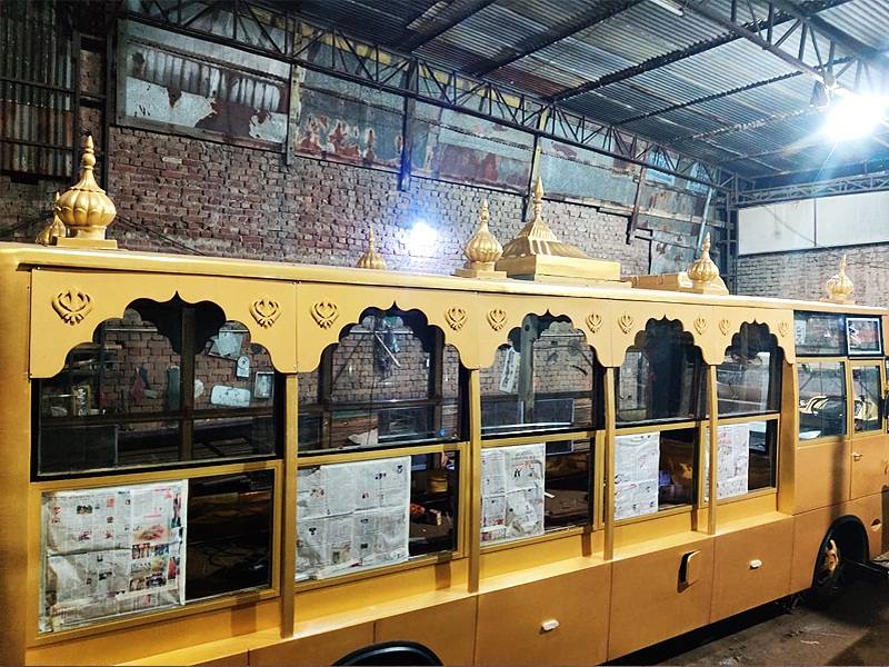 Making of Bus to Carry Guru Granth Sahib Ji for Nagar Kirtan