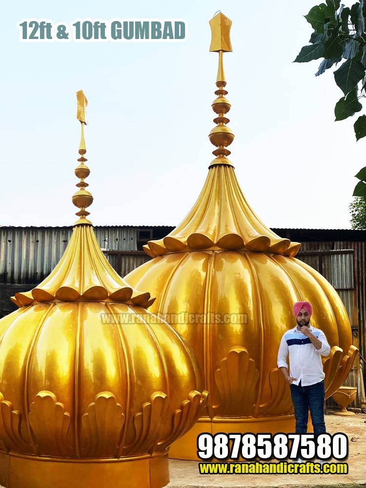 12 Feet and 10 Feet Diameter Domes for Gurdwara Sahib in Virginia