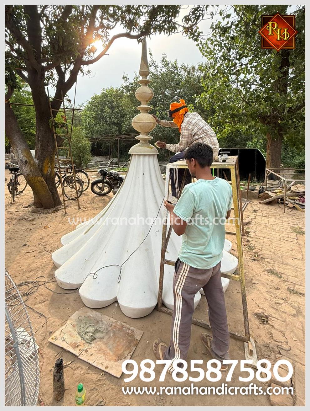 Top Kalash / Flower and Barcha on top of Dome Being Prepared for Gurdwara Dome for Patna Sahib (Bihar) - July 2026