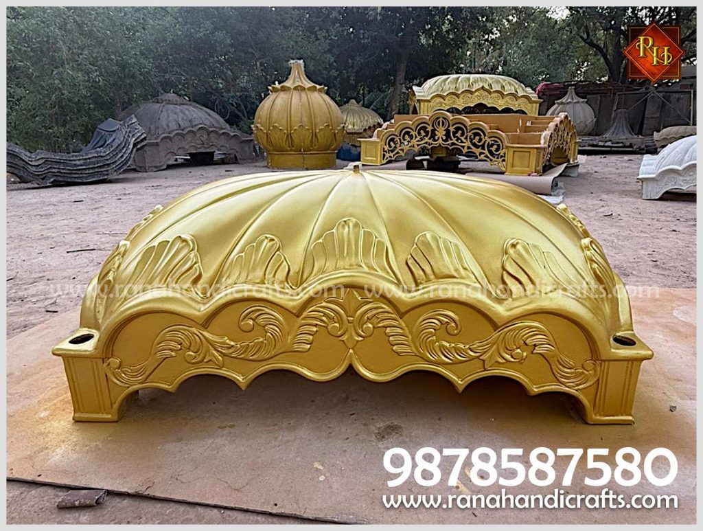 Golden Palki Sahib top dome made from high-quality silicon fiber by Rana Handicrafts International