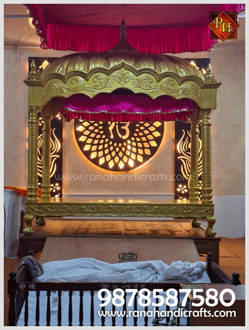 Installed a New Palki Sahib at Army Camp Gurdwara Sahib in Mandi (Himachal Pradesh) - HM03