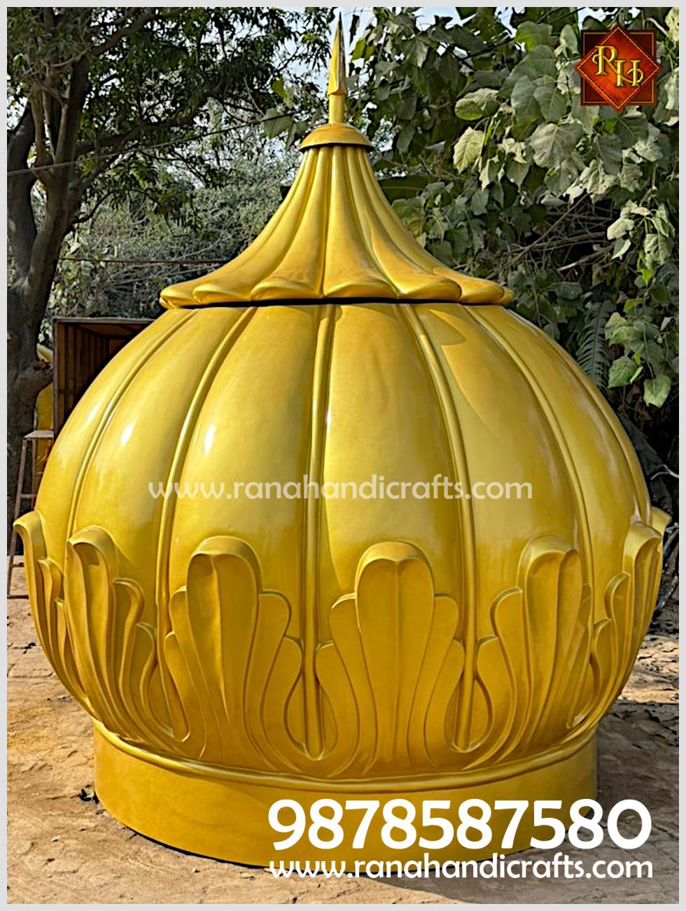 Beautiful 9ft Gumbad for Gurdwara Sahib in UK