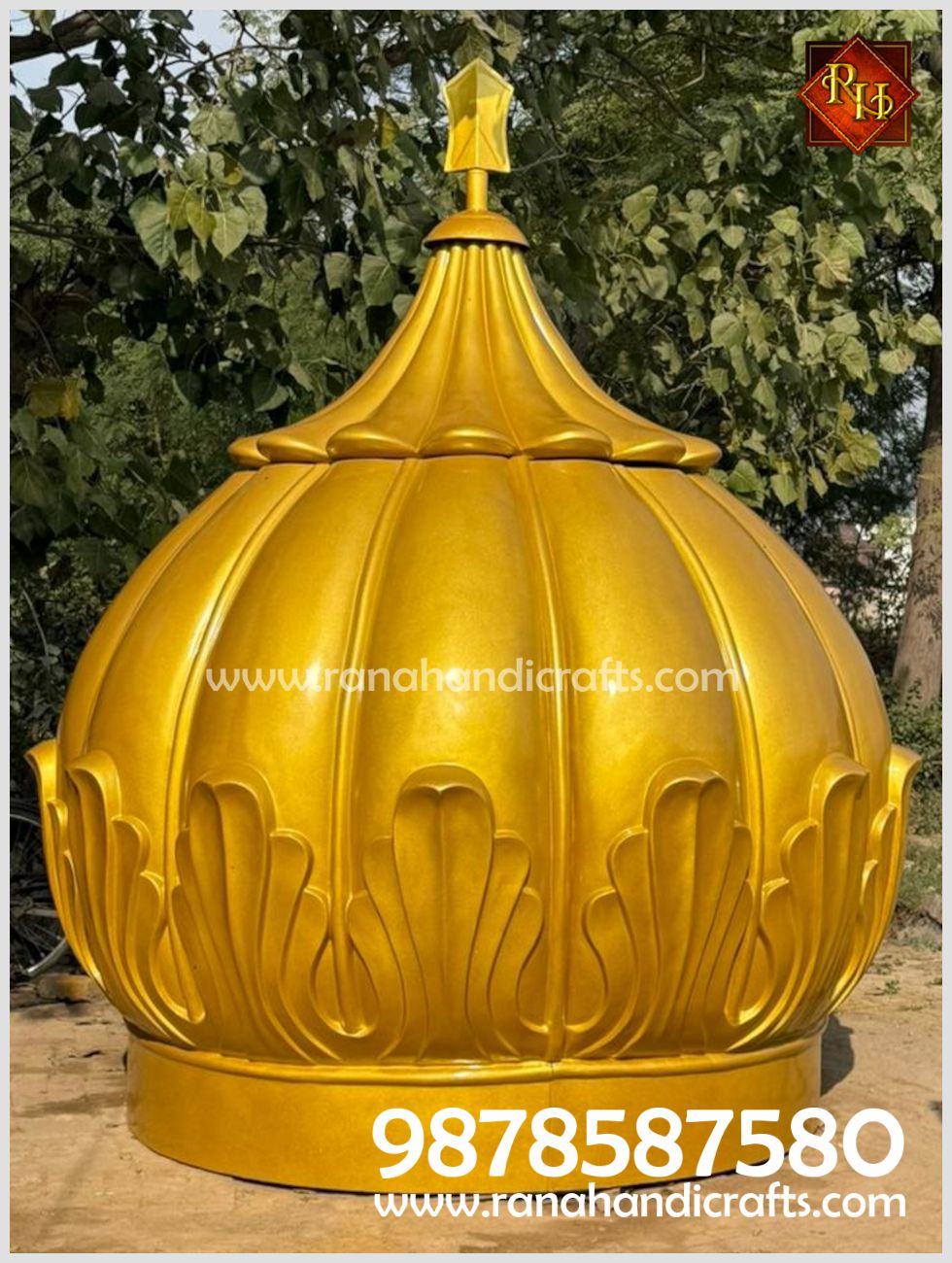 Beautiful 9ft Gumbad for Gurdwara Sahib in UK