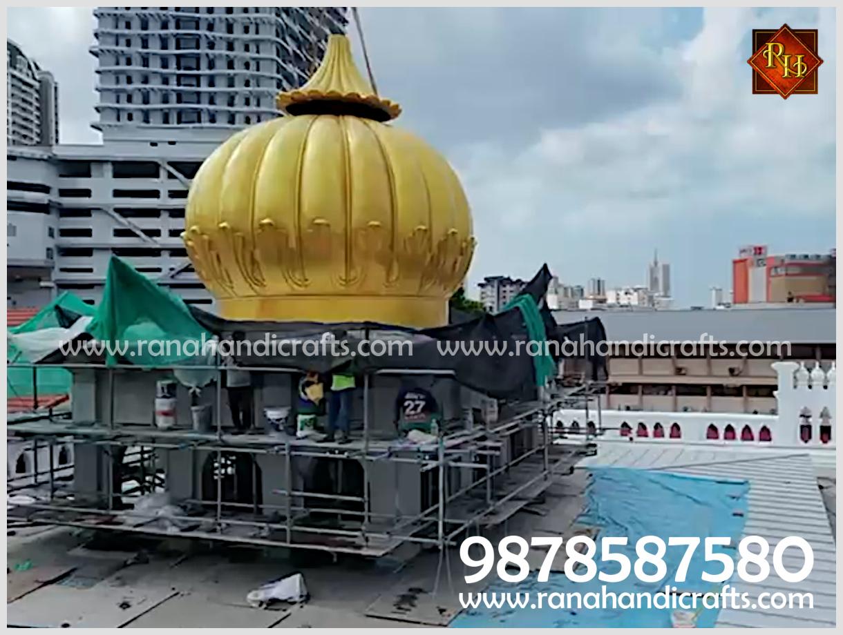 Beautiful Gumbad Being Installed at Gurdwara Sahib in Malaysia
