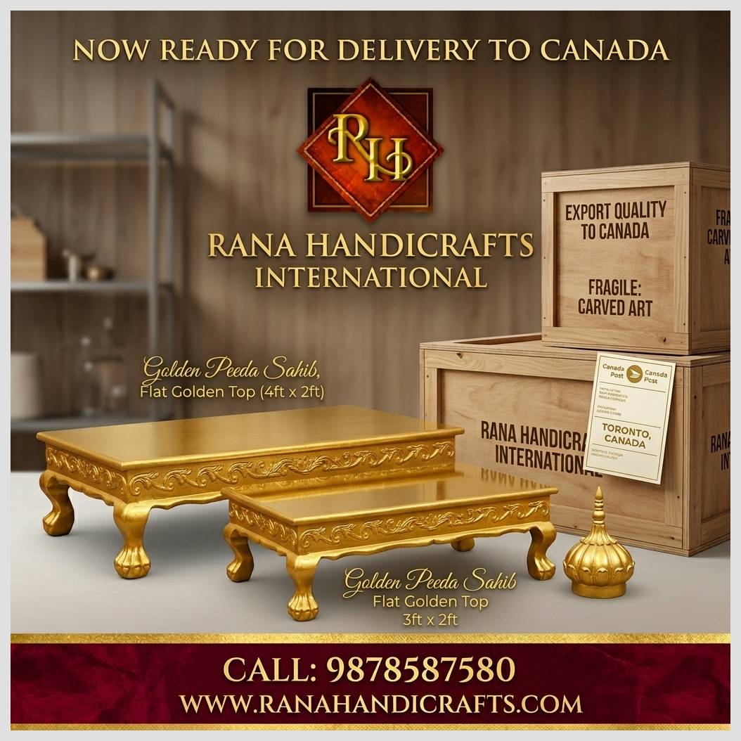 Manufacturing World Class Peeda Sahib / Pida Sahib for the Palki Sahib and for Home Use to Keep Pothi Sahib Ji. - Enhanced using Gemini AI