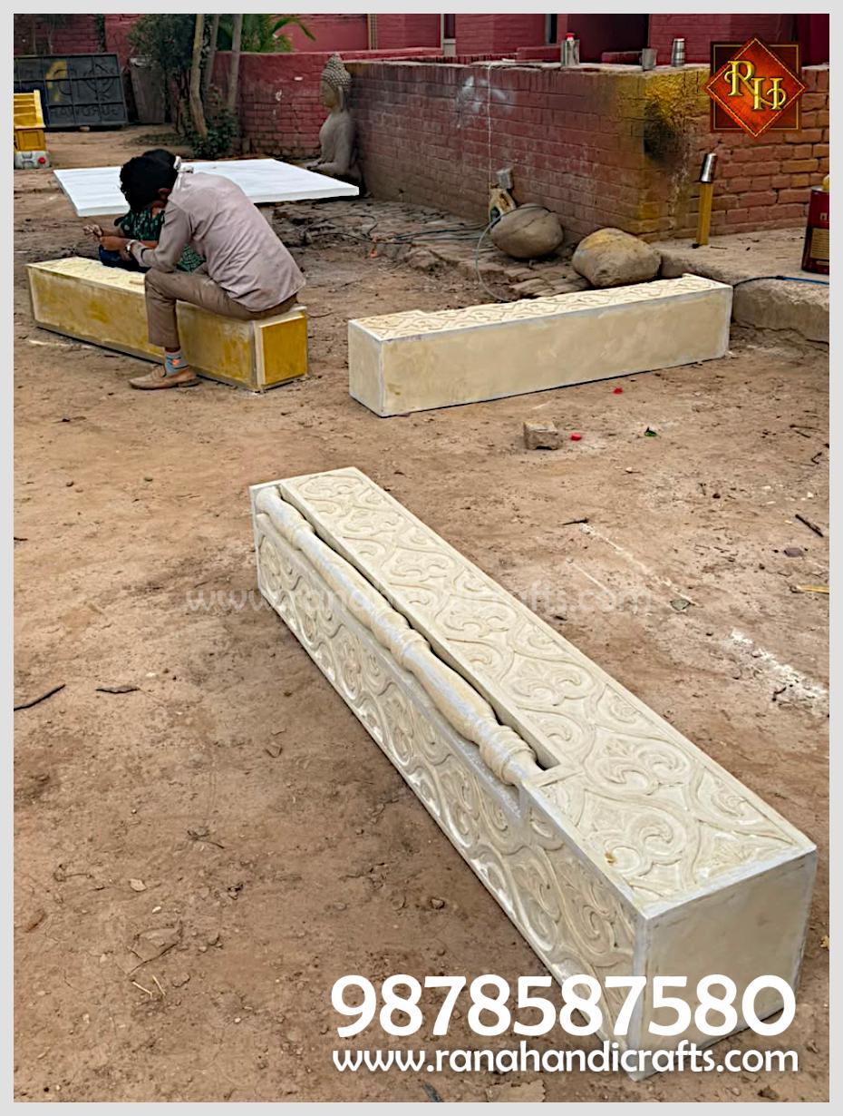 Making of the Pillars of the Palki Sahib PK13 in White Colour