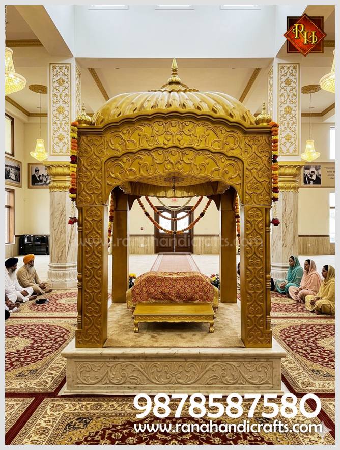 Palki Sahib PK13 Installed at Nankana Sahib Gurdwara in Pakistan (Gemini Edit of the Original Picture)