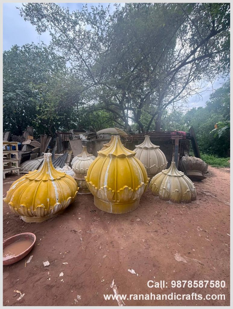 4ft, 5ft, 3ft, and 2ft domes being made by Rana Handicrafts International using high quality silicon fiber