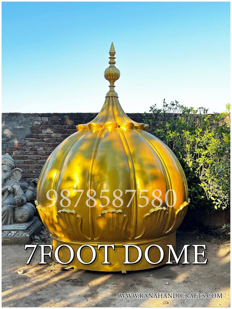 Beautiful 7ft Diameter Gurdwara Gumbad Prepared for Gurdwara Sahib in UK