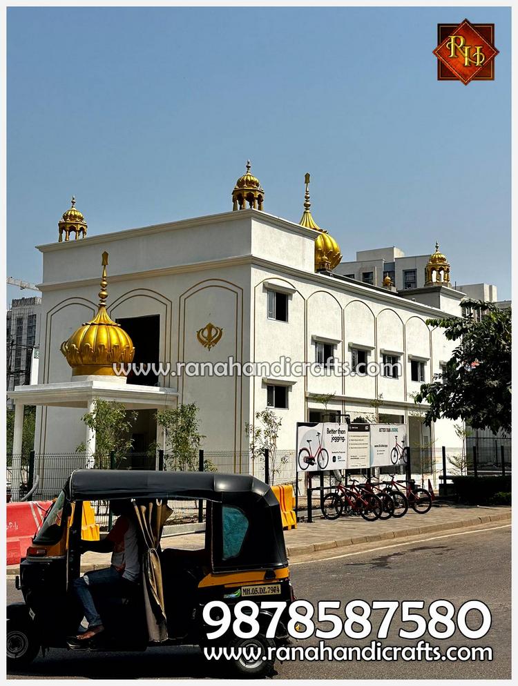 Beautiful Turnkey Project with Installation of 12ft Gumbad and 9ft Gumbad at Gurdwara Sahib in Pallava City in Mumbai