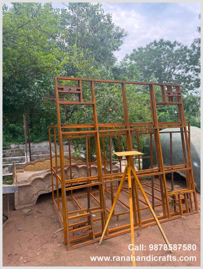 Metal frame structure for products being manufactured by Rana Handicrafts International using high quality silicon fiber