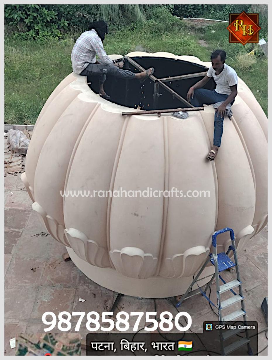 14ft Gurdwara Gumbad / Dome Installation at Patna Sahib (Bihar)