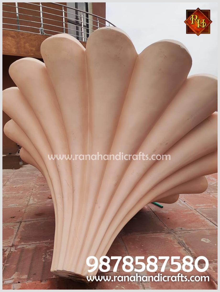 Top flower element for the 14ft diameter dome manufactured and installed by Rana Handicrafts International on the Sikh Library at Patna Sahib in Bihar