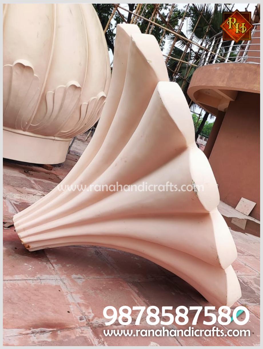 Top flower element for the 14ft diameter dome manufactured and installed by Rana Handicrafts International on the Sikh Library at Patna Sahib in Bihar.
